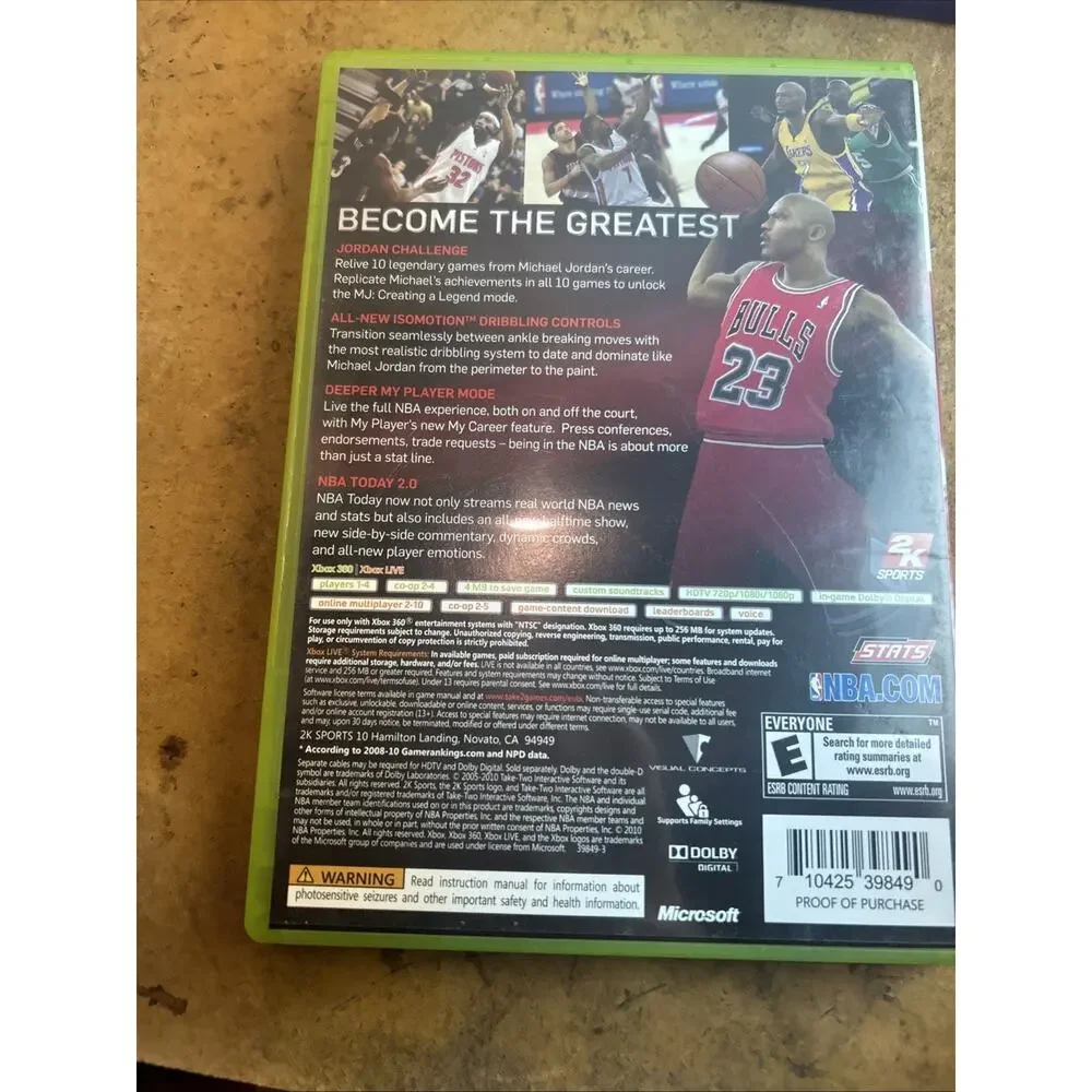 3 Game Xbox 360 Bundle NBA 2k11 Kinect Sports Madden 12